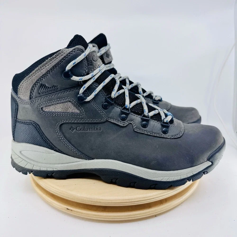 Columbia Newton Ridge Waterproof Hiking Boots Shoes Women's 11 Gray Trail